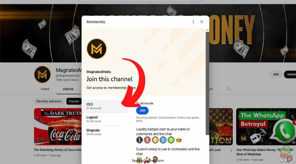 Channel Memberships - MagnatesMedia YouTube Channel Case Study (Making $31,000 Per Month)
