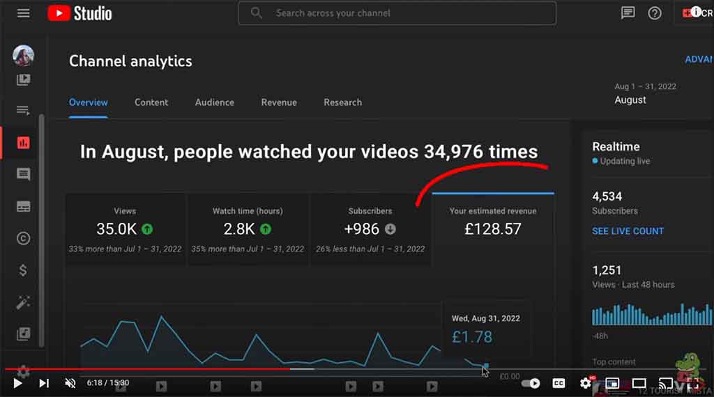 HOW MUCH YOUTUBE PAID ME A MONTH WITH LESS THAN 5K SUBSCRIBERS1