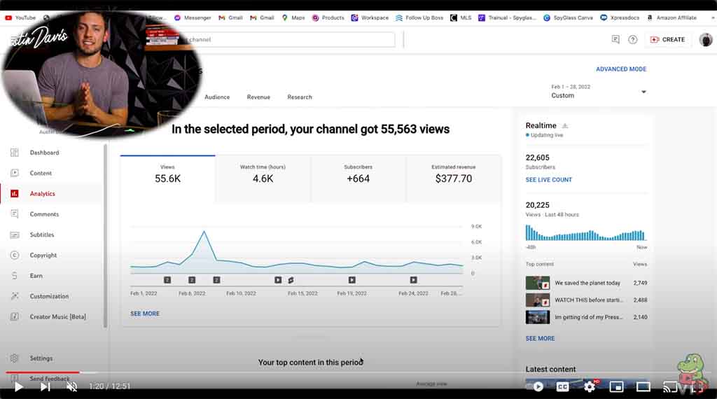 How Much Youtube Paid me in 2022.... (With 20,000 Subscribers) 1st Year of Monetization - NEW1