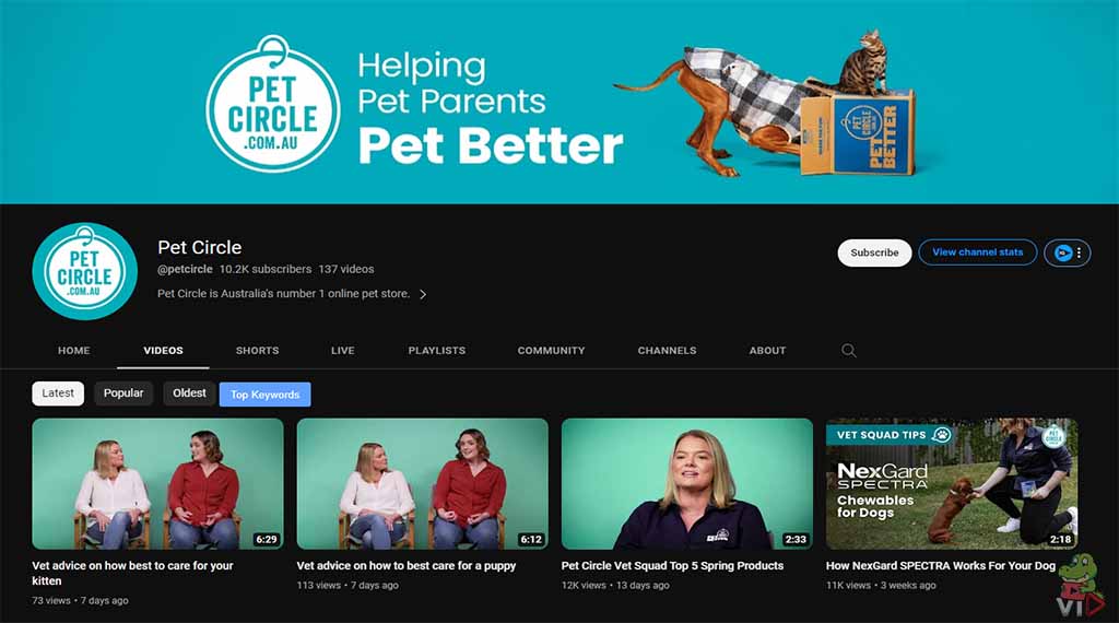 Pet Circle - Pet YouTube Channel Ideas (With 13 Examples)